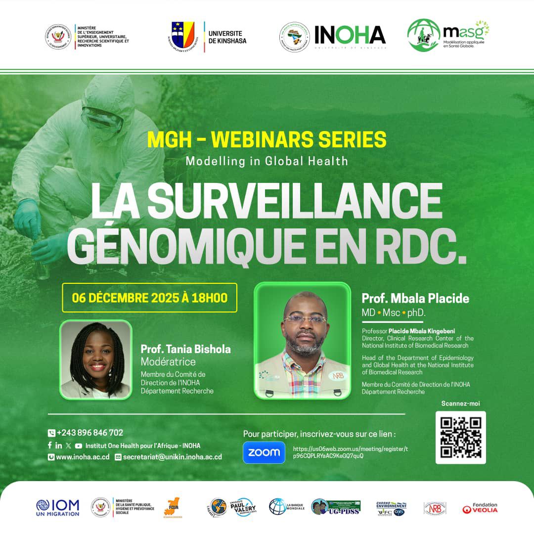 Webinaire INOHA – Surveillance génomique en RDC